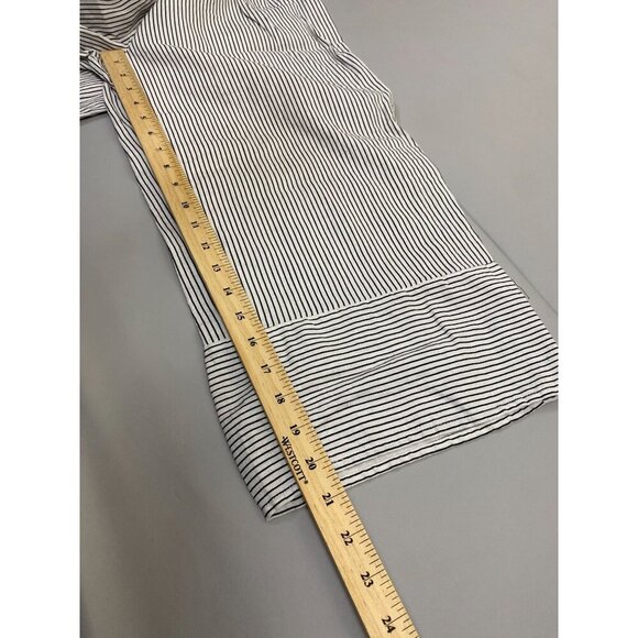 Urban Romantics Linen Bend Capri wide leg pants Medium Stripes Vacation vacation - Picture 6 of 11